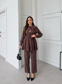 Espresso Elegance - Modest Two-Piece Set