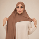 Instant Wrap Lycra Hijab | Mocha