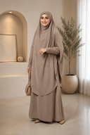 2-Piece Jilbab | Beige