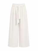 White Wide Leg Pants