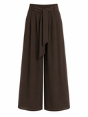 Dark Brown Wide Leg Pants