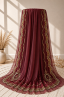 Soft Chiffon Hijab | Royal Burgundy