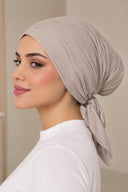 Bamboo Tie-Back Undercap | Pearl Taupe