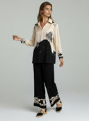 Palm Satin - Modest Two-Piece Set