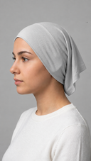 Cotton Open-Back Undercap | Dusty Blue
