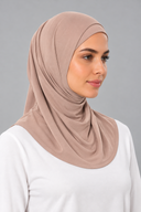Cotton Amira Hijab – 2 Piece | Dusty Rose