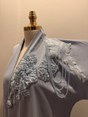 The Azure Bloom - Open Abaya