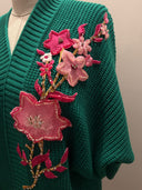 Emerald Blossom - Knit Jacket