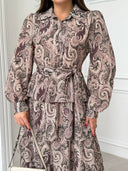 Paisley Elegance - Modest Maxi Dress