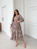 Paisley Elegance - Modest Maxi Dress