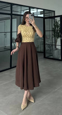 Brown Modal Skirt