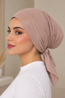 Bamboo Tie-Back Undercap | Dusty Rose