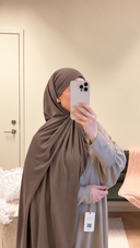 Premium Jersey Hijab - Mocha